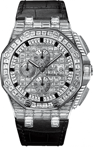 Review 26403BC.ZZ.D102CR.01 Fake Audemars Piguet Ladies Royal Oak Offshore Chronograph watch - Click Image to Close